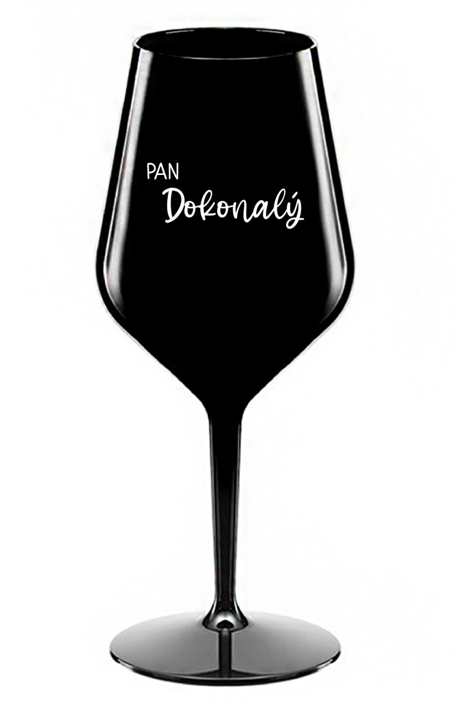 PAN DOKONALÝ - černá nerozbitná sklenice na víno 470 ml - main (0)
