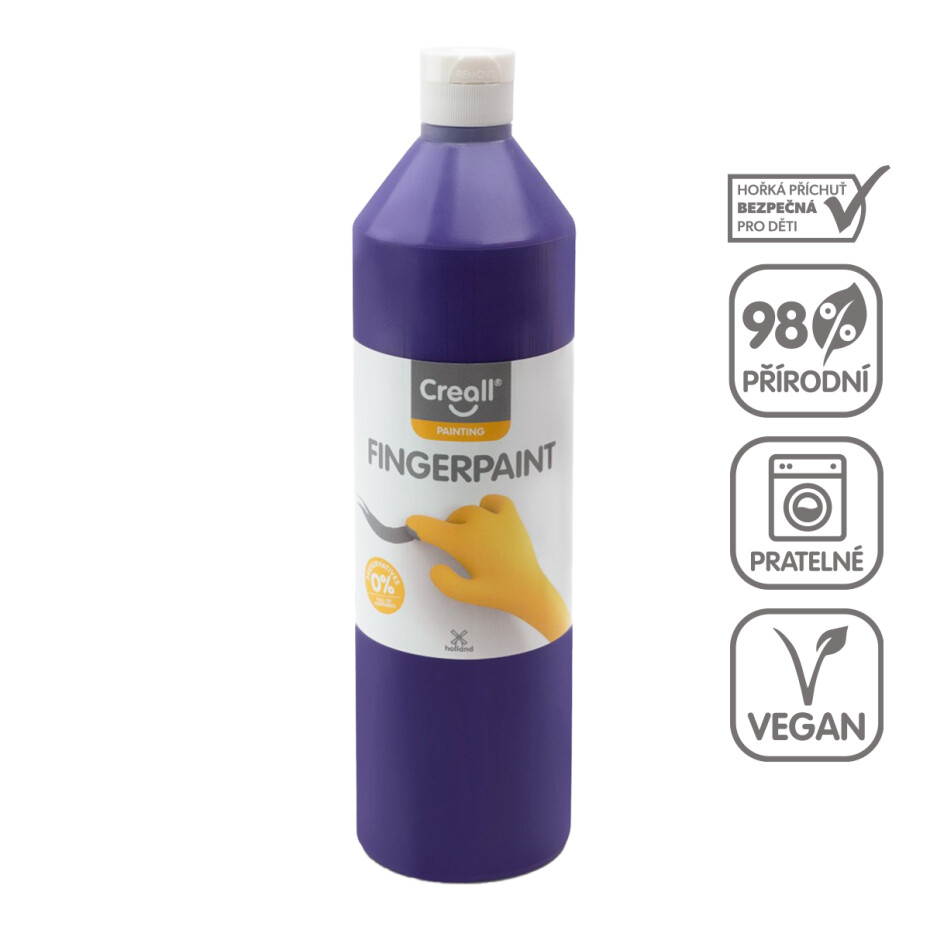 Creall prstová barva, 750 ml, fialová - main (0)