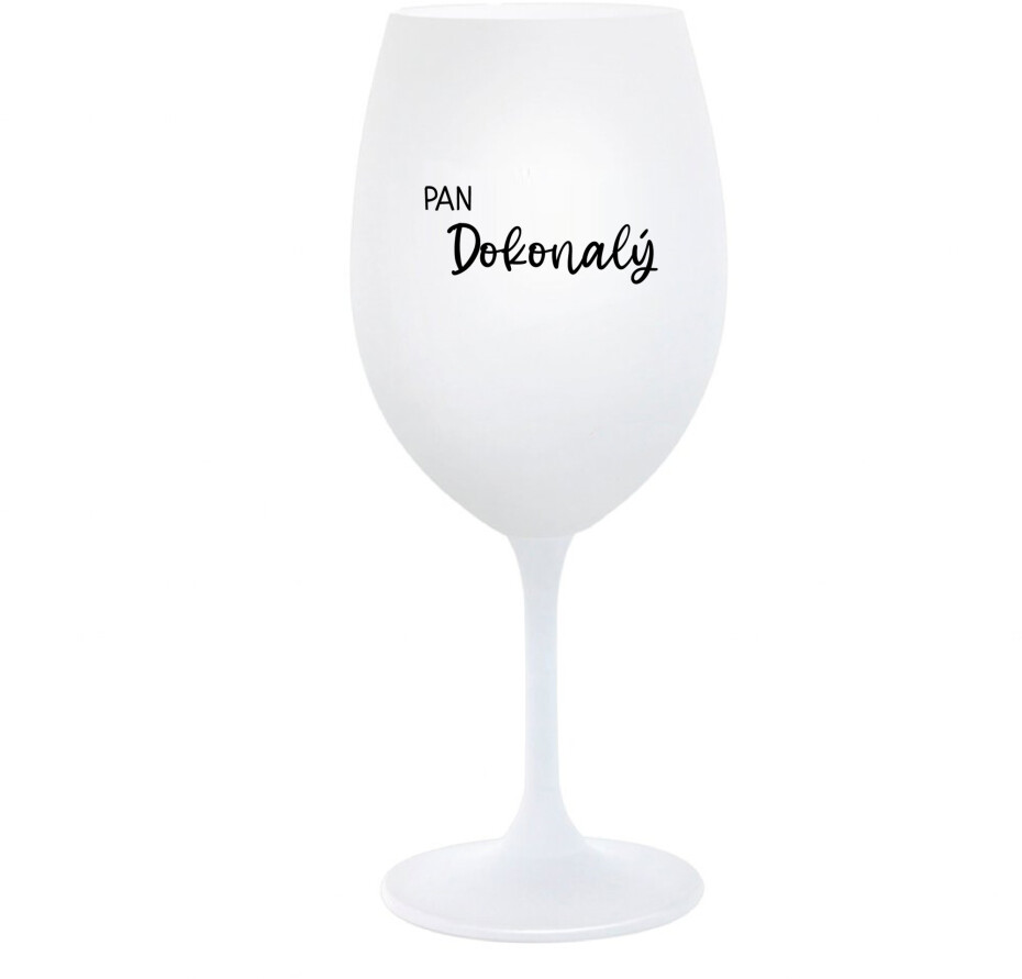 PAN DOKONALÝ - bílá  sklenice na víno 350 ml - main (0)