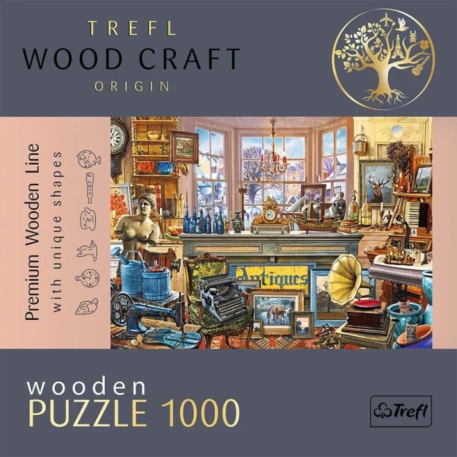 Trefl Wood Craft Origin Puzzle Starožitnictví 1000 dílků - main (0)