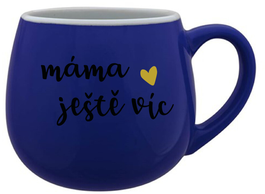 MÁMA JEŠTĚ VÍC - modrý keramický hrníček 300 ml - main (0)