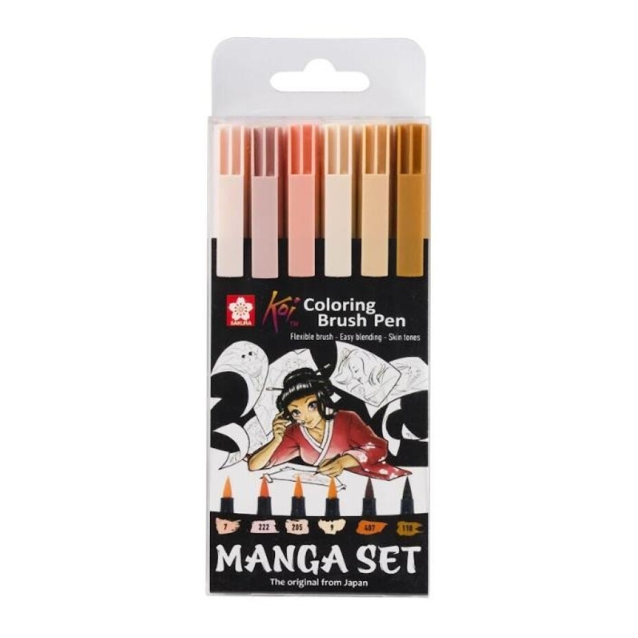 Sakura Sada Koi akvarelových fixů - Manga 6 ks - main (0)