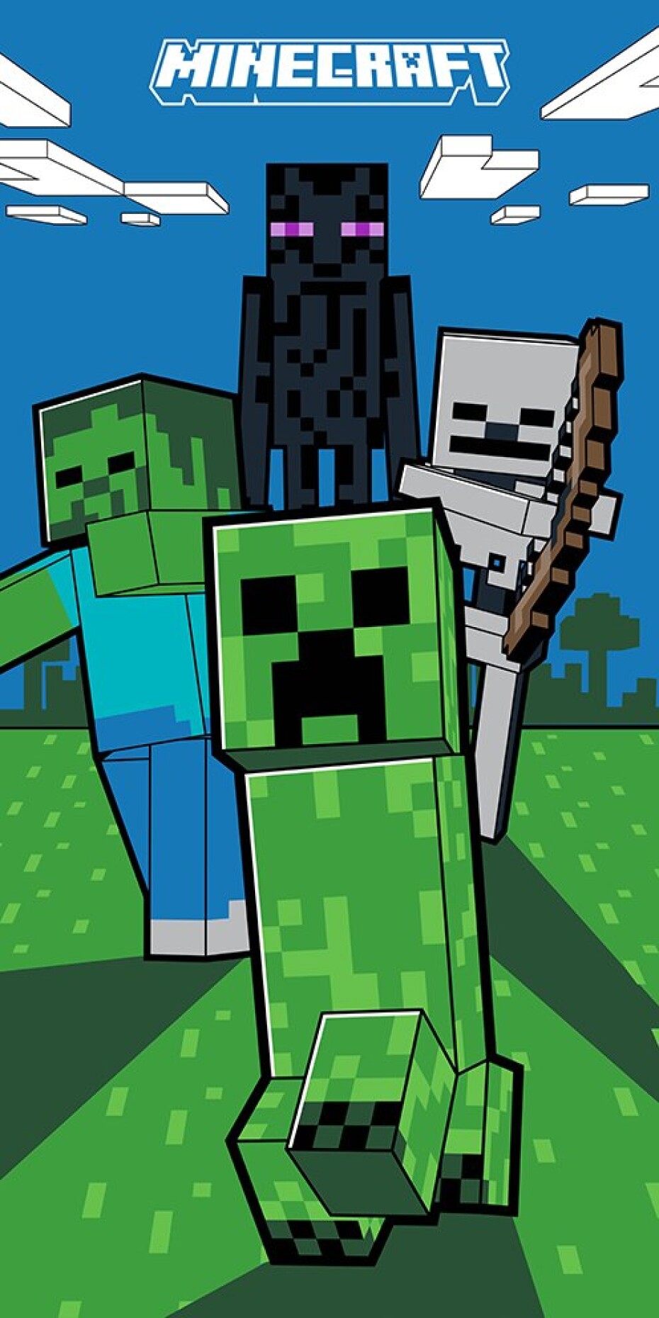 Dětská osuška Minecraft Mobi Útočí - main (0)