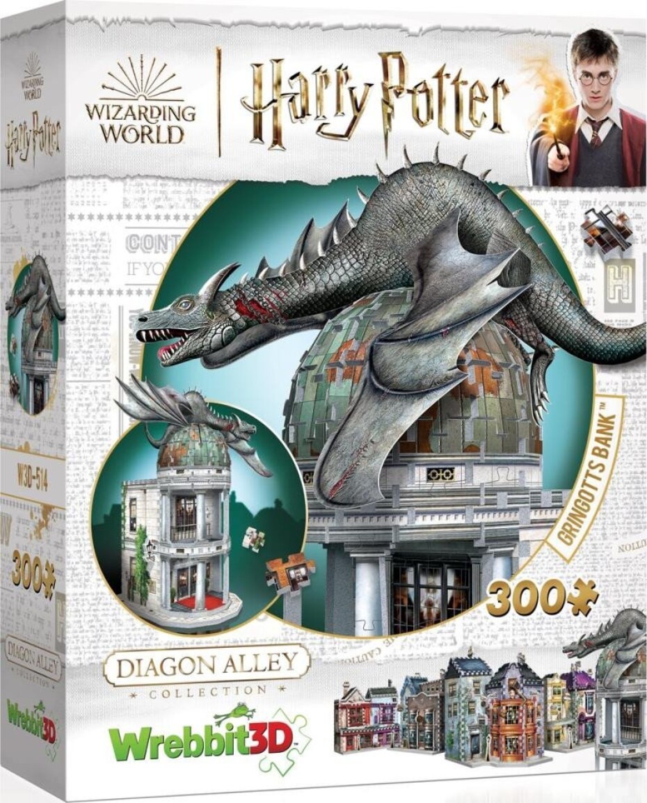 Puzzle 3D Harry Potter: Gringottova banka 300 dílků - main (0)