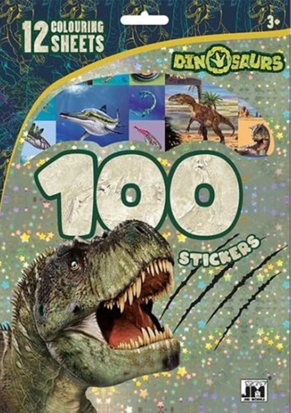 Dinosauři - 100 samolepek s omalovánkovými listy - main (0)