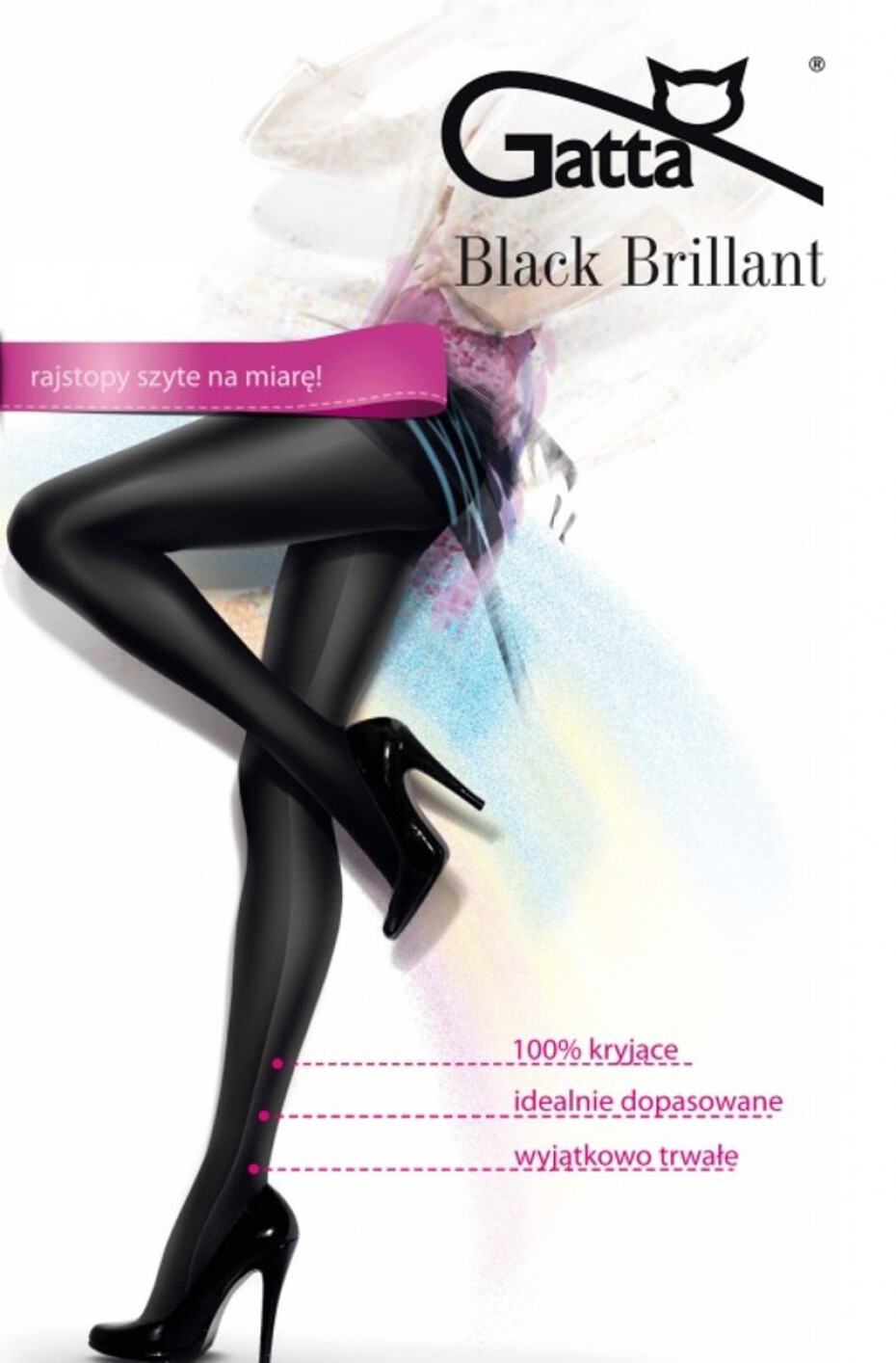 Dámské punčochové kalhoty Gatta Black Brillant nero/černá 4-L - main (0)
