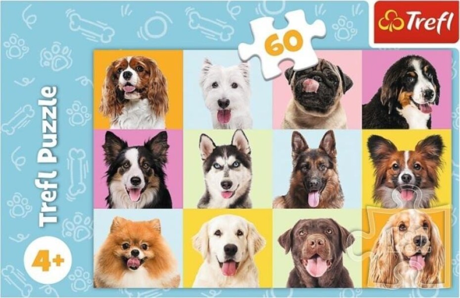 Trefl Puzzle Roztomilí pejsci 60 dílků - main (0)