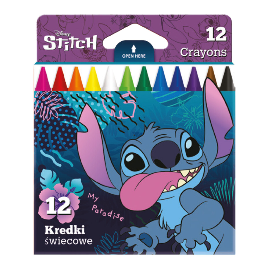 Colorino voskovky Stitch, kulaté, 12 barev - main (0)