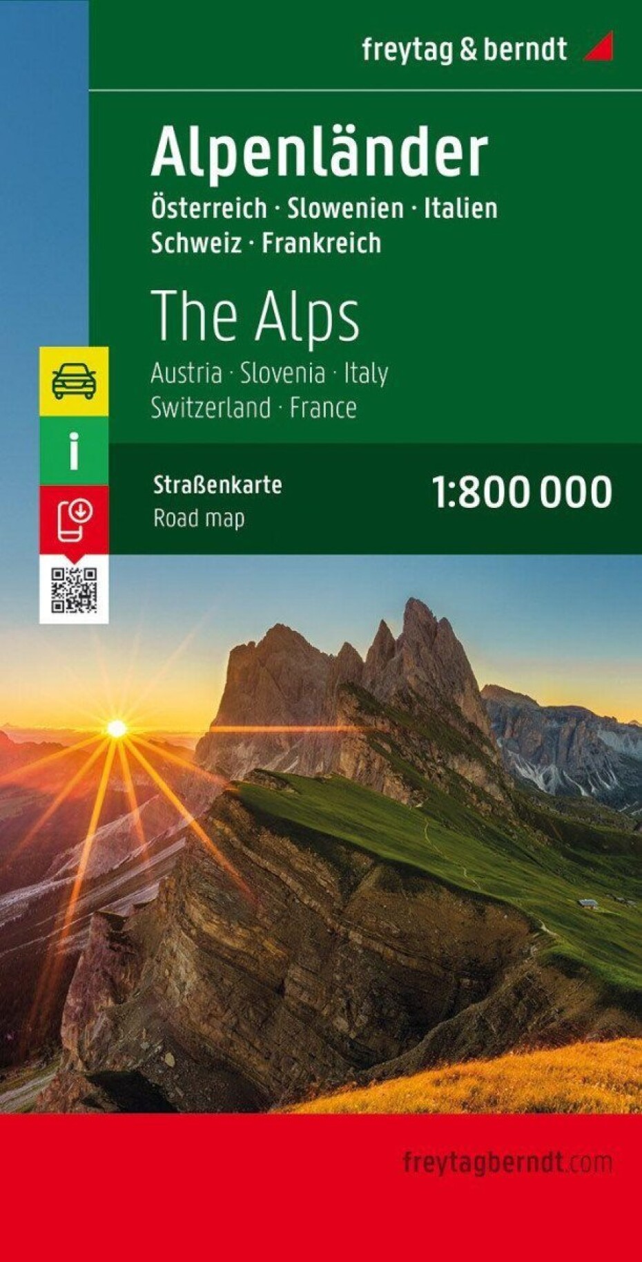 Alpské země 1:800 000 / automapa - main (0)