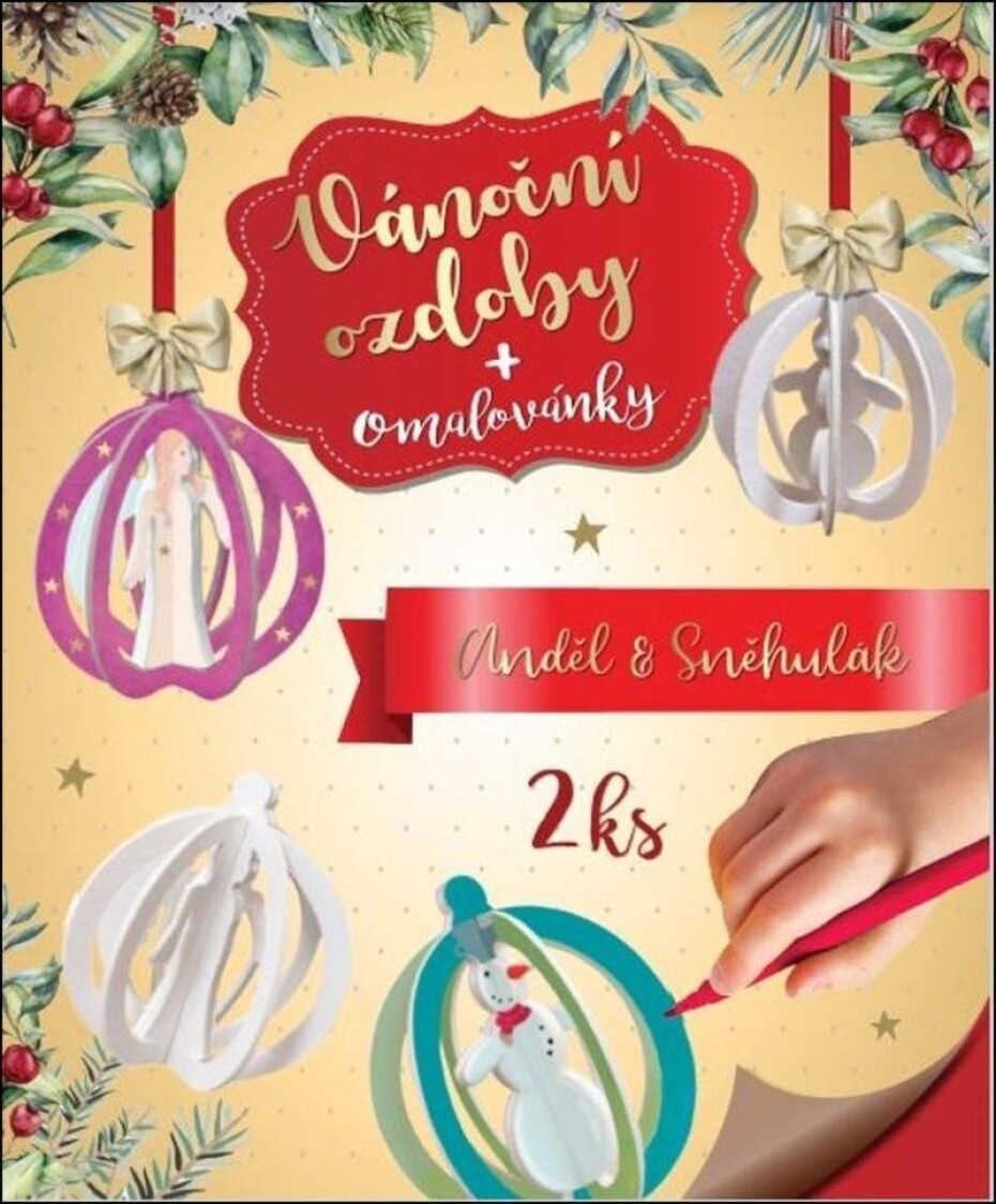 3D Omalovánky Sněhulák a anděl - main (0)
