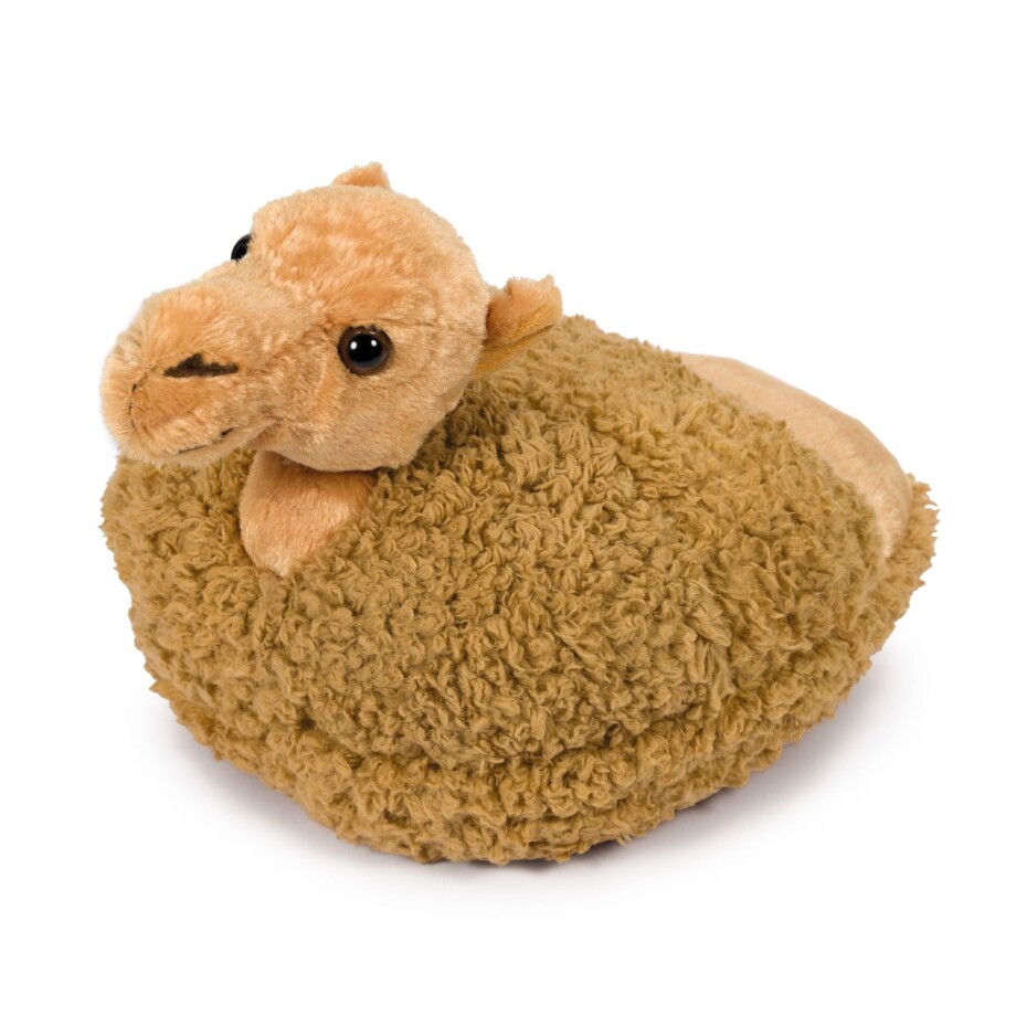 Cozy Noxxiez hřejivý plyšový pantofel - Velbloud - main (0)