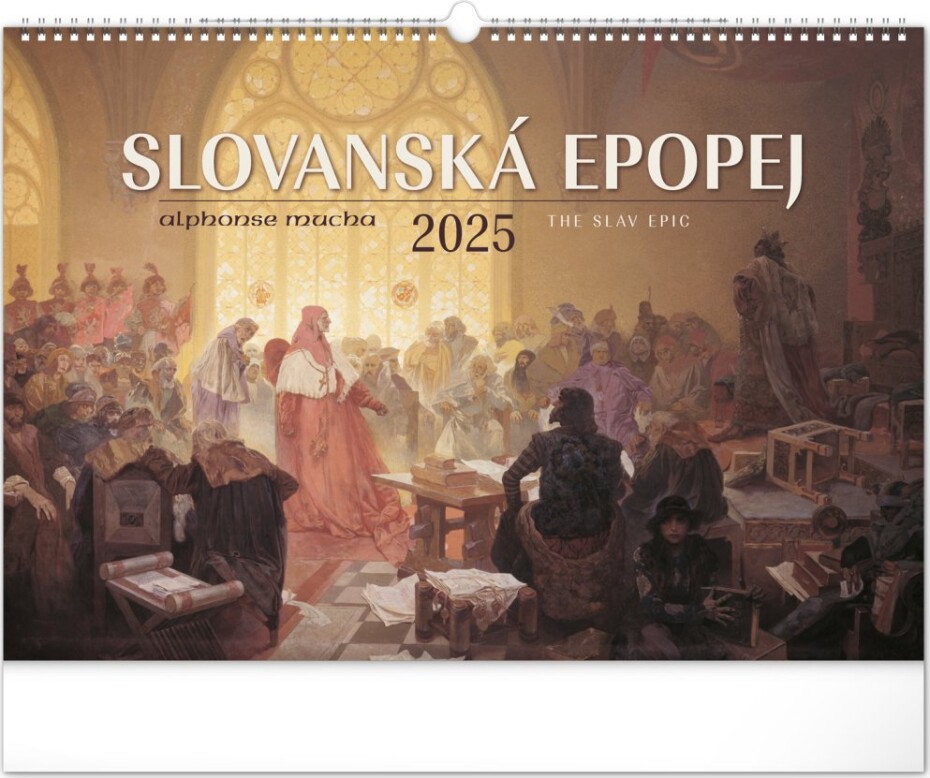 Kalendář 2025 nástěnný: Slovanská epopej - Alfons Mucha, 48 × 33 cm - main (0)