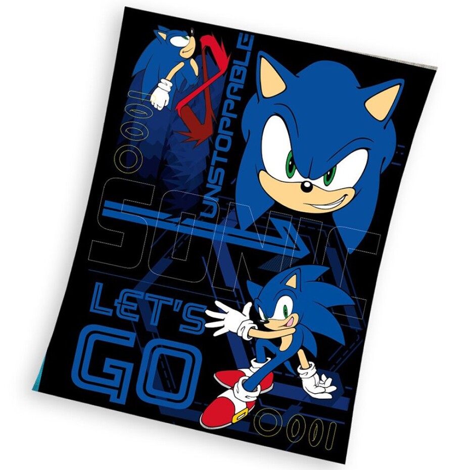 Dětská deka Nezastavitelný Ježek Sonic 130x170 cm - main (0)