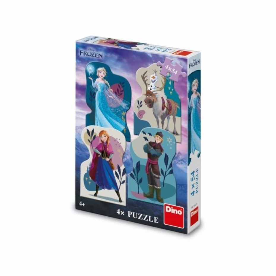 Puzzle Ledové království - Přátelství 4x54 dílků - Dino - main (0)