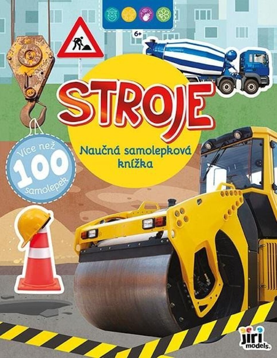 Naučná samolepková knížka Stroje - main (0)