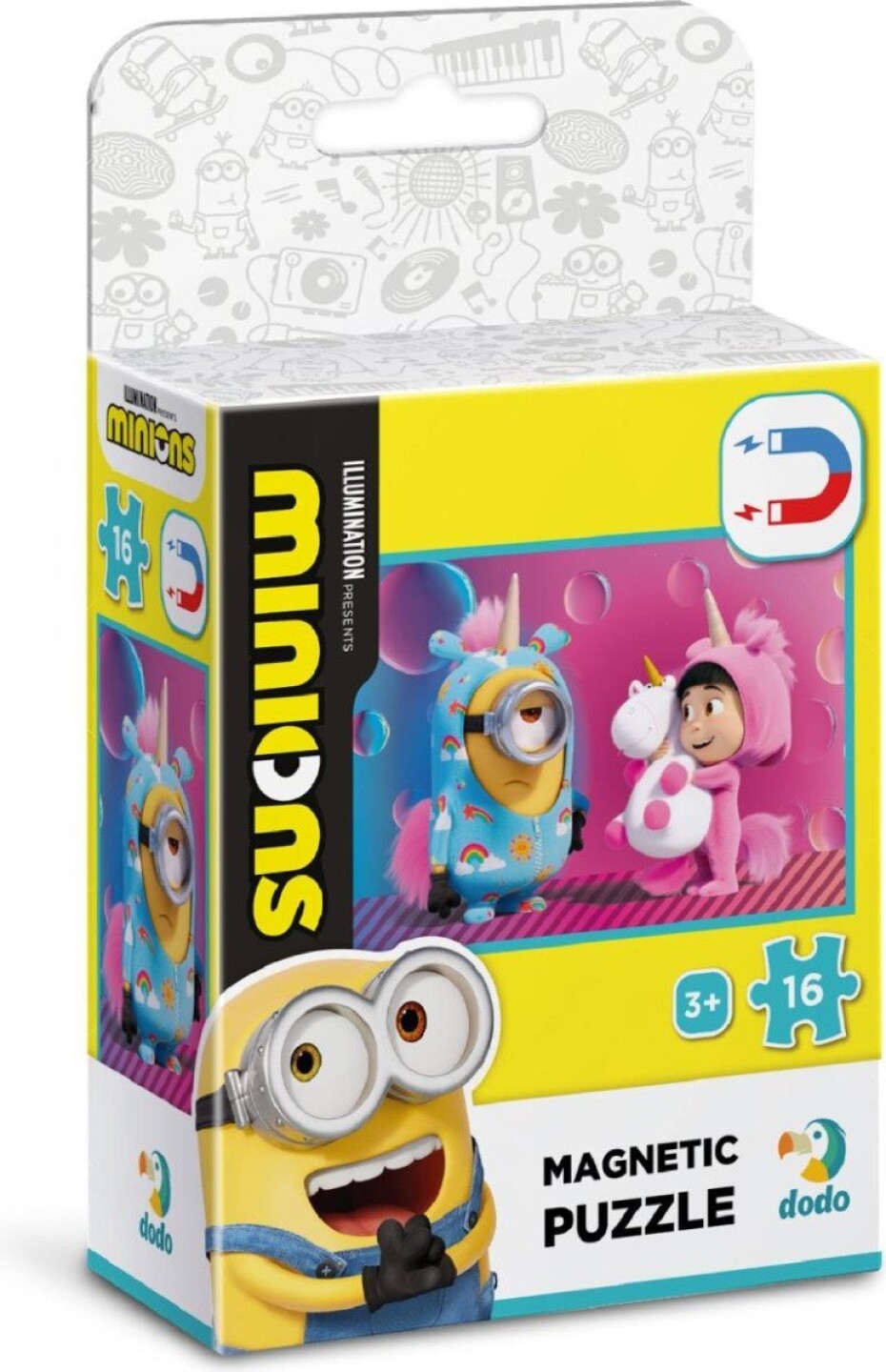 Magnetické puzzle Mimoni: Jednorožci 16 dílků - main (0)