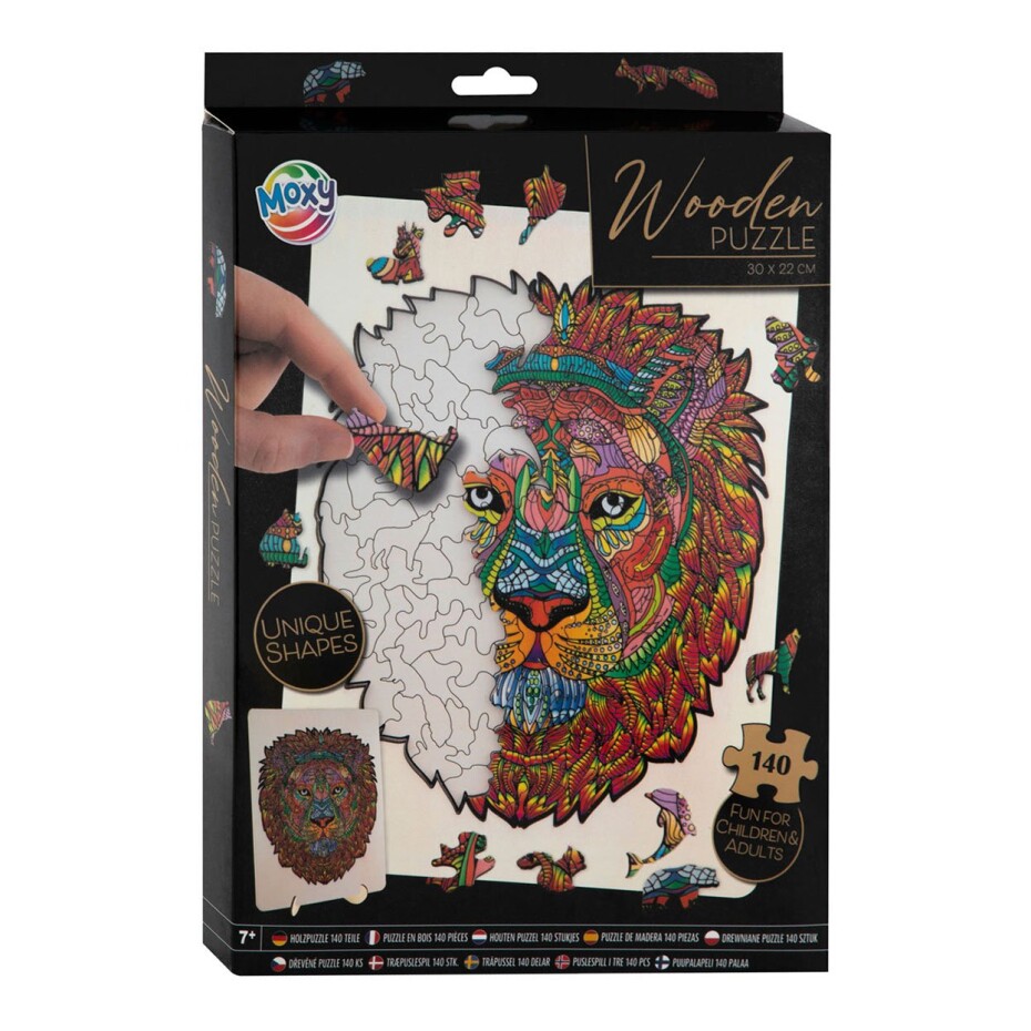 Dřevěné puzzle - Lev 132 dílků - Craft Creative - main (0)