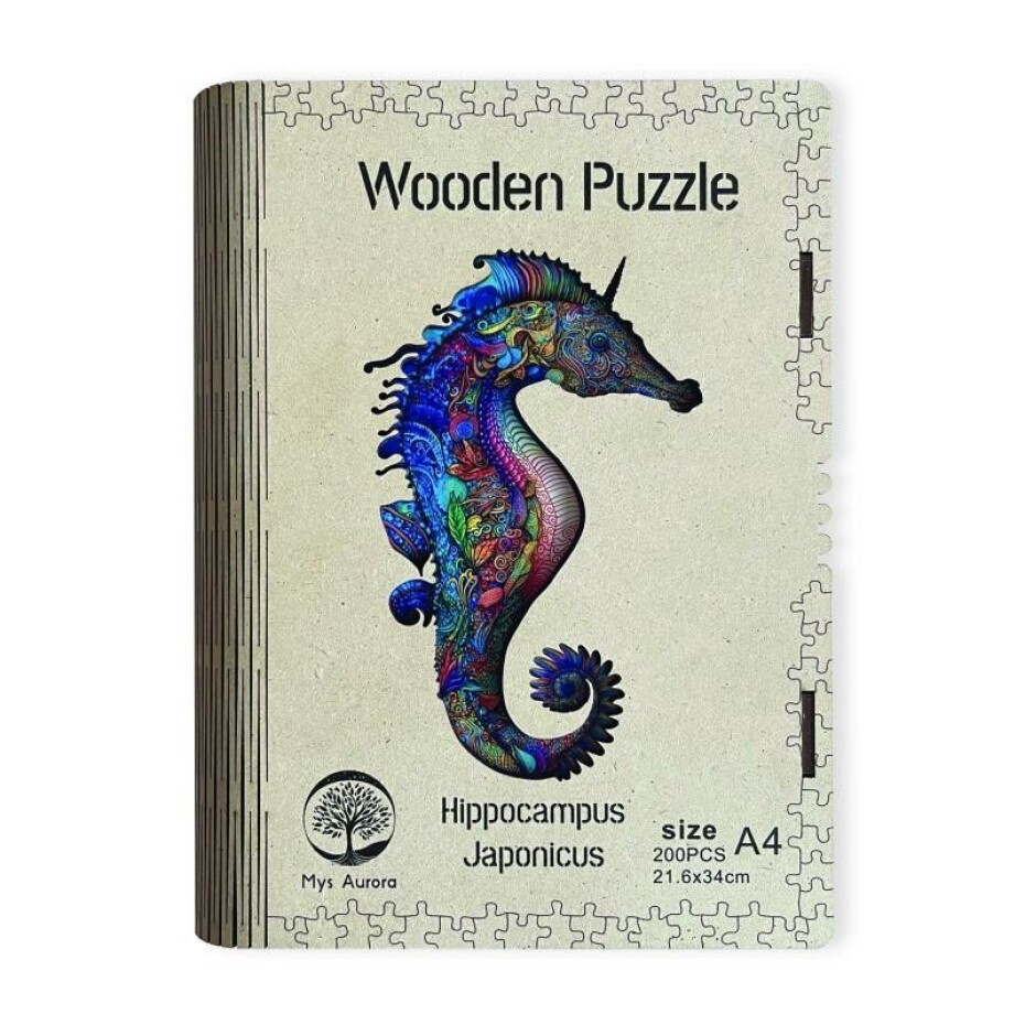 Wooden puzzle Hippocampus Japonicus A4 - EPEE - main (0)
