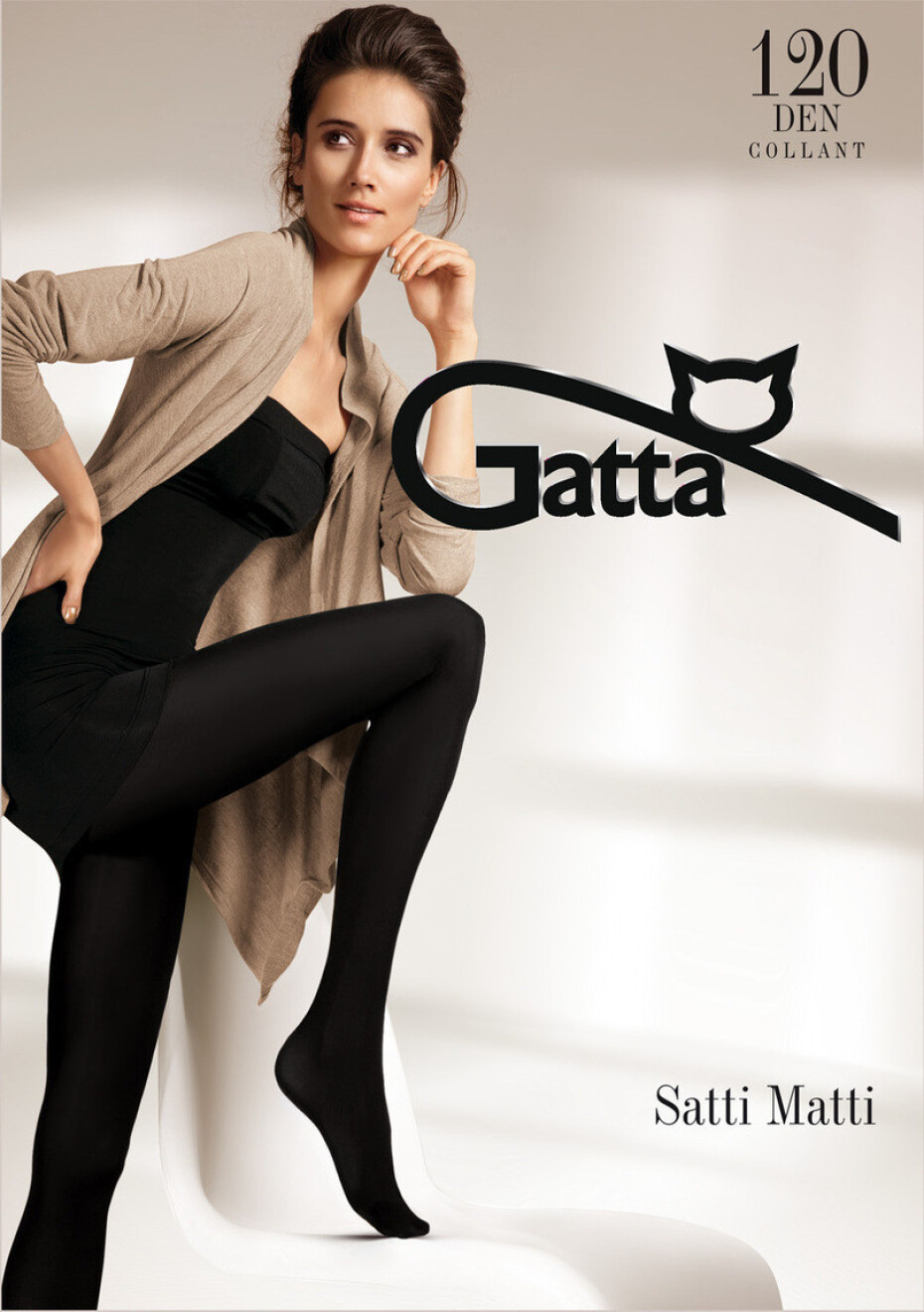 SATTI MATTI 120 - Punčochové kalhoty 3D 120 DEN - GATTA nero 3-M - main (4)