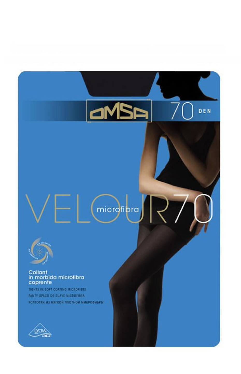 Dámské punčochové kalhoty Omsa Velour 70 den 5-XL nero/černá 5-XL - main (2)