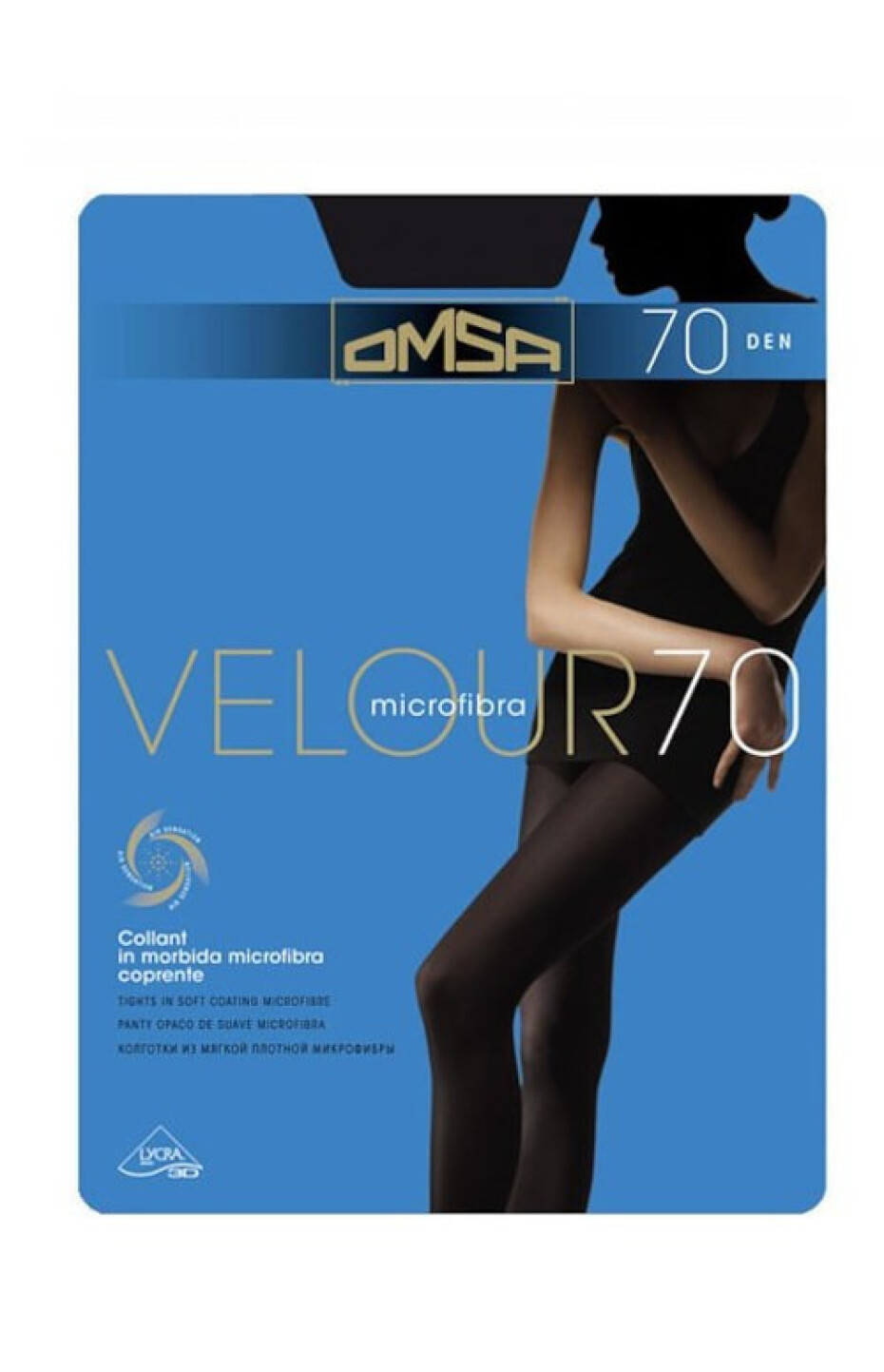 Dámské punčochové kalhoty Omsa Velour 70 den 5-XL nero/černá 5-XL - main (1)