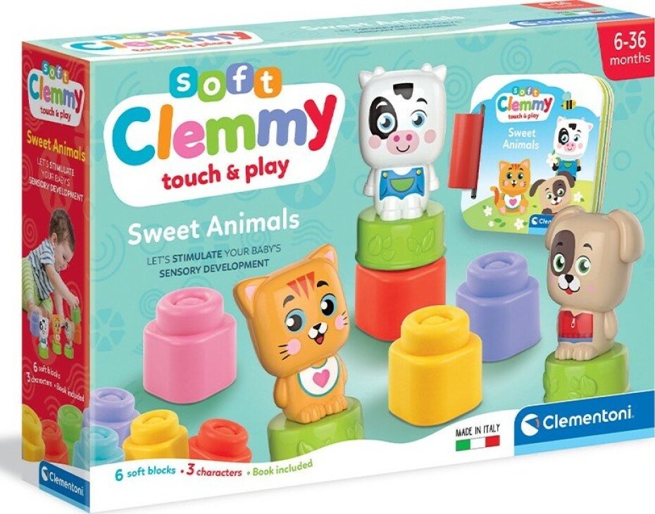 Soft Clemmy Hrací sada s knížkou Milá zvířátka - Clementoni - main (0)