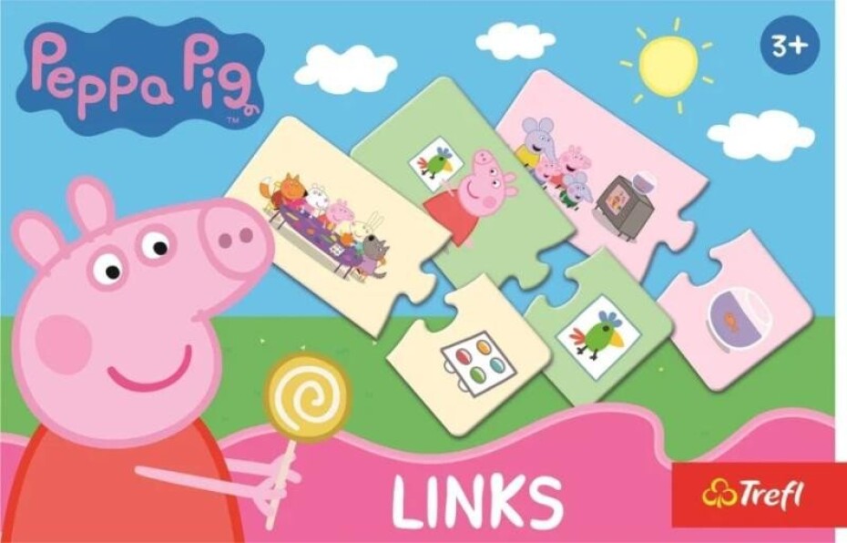 Puzzle Links Prasátko Peppa/2x14 dílků - main (0)