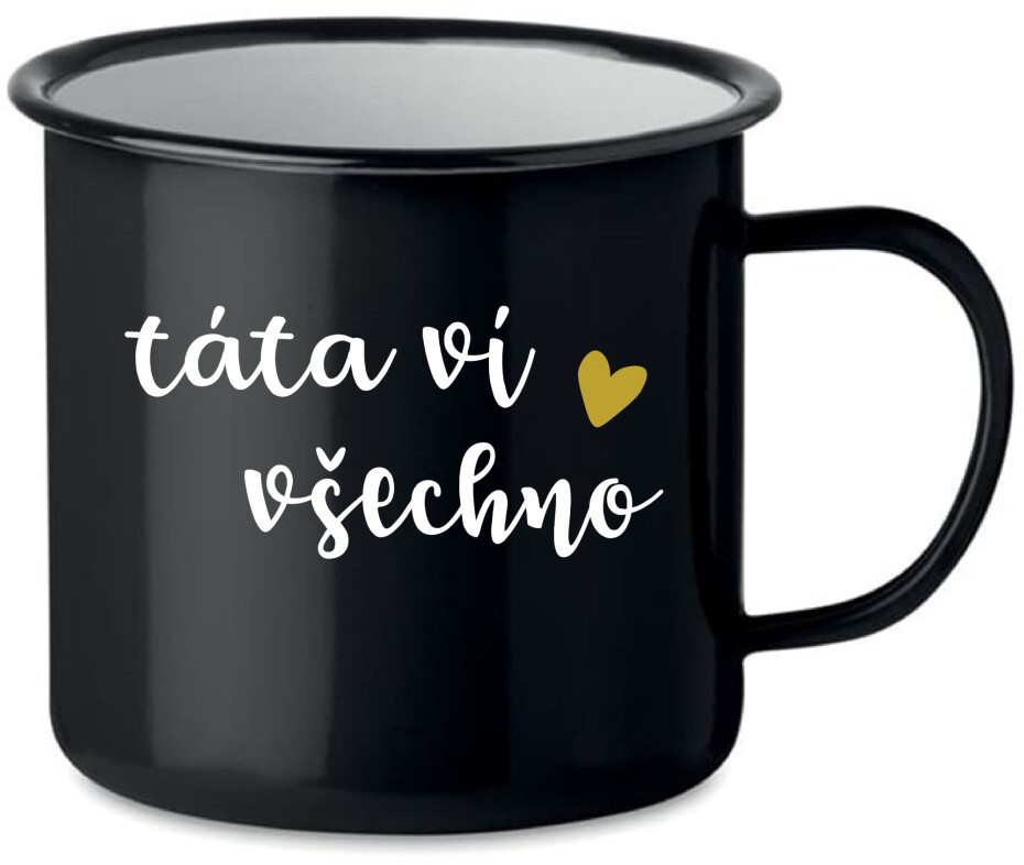 TÁTA VÍ VŠECHNO - černý plecháček 350 ml - main (0)
