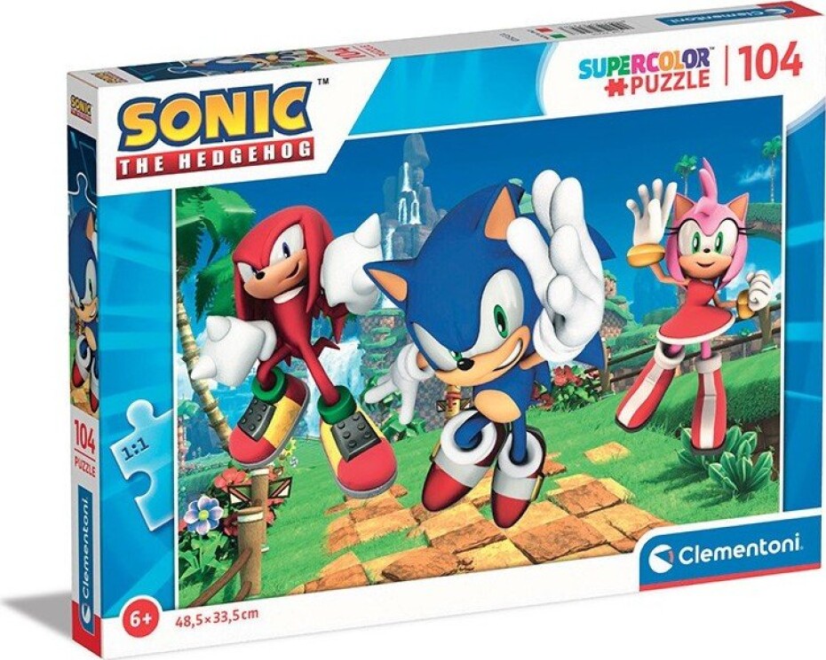 Puzzle Sonic 104 dílků, 1.  vydání - Comansi - main (0)
