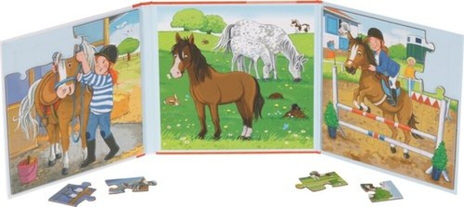 Magnetická puzzle kniha Jezdecká stáj - main (0)