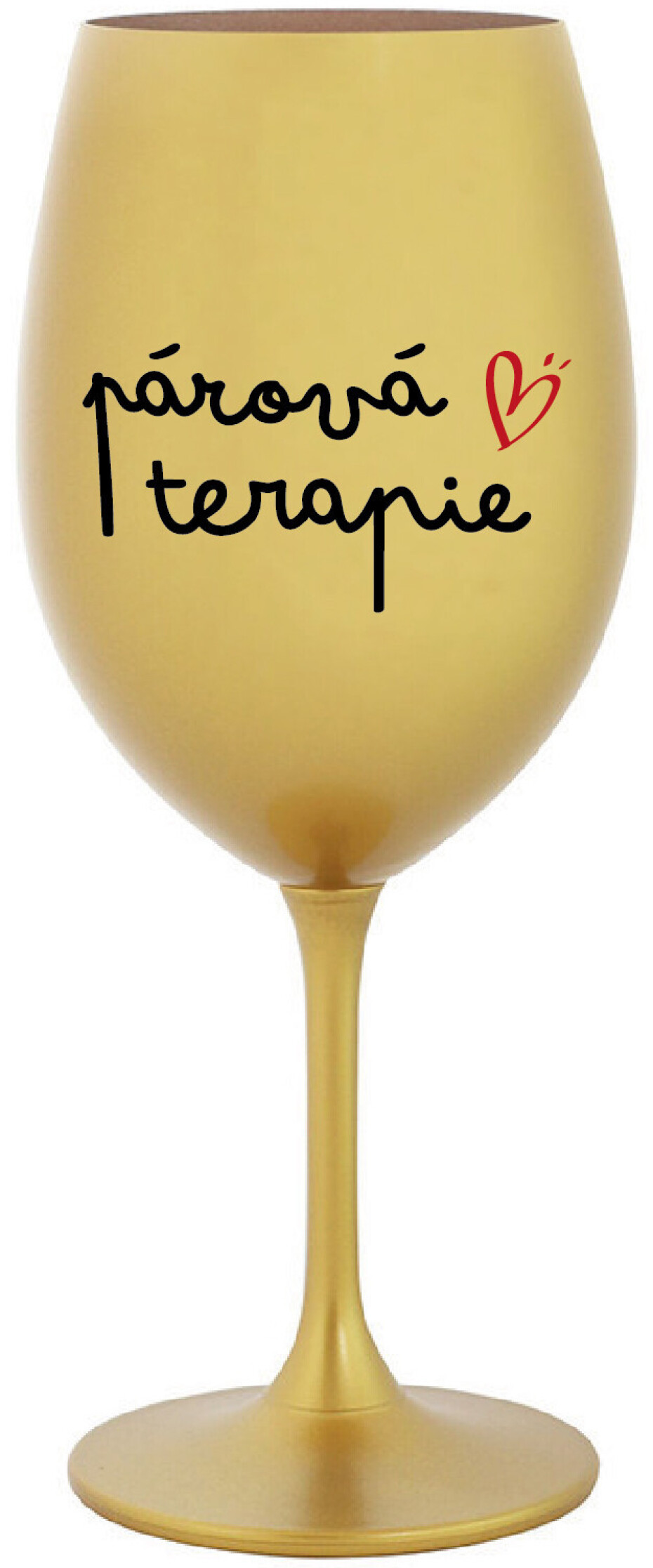 PÁROVÁ TERAPIE - zlatá sklenice na víno 350 ml - main (0)