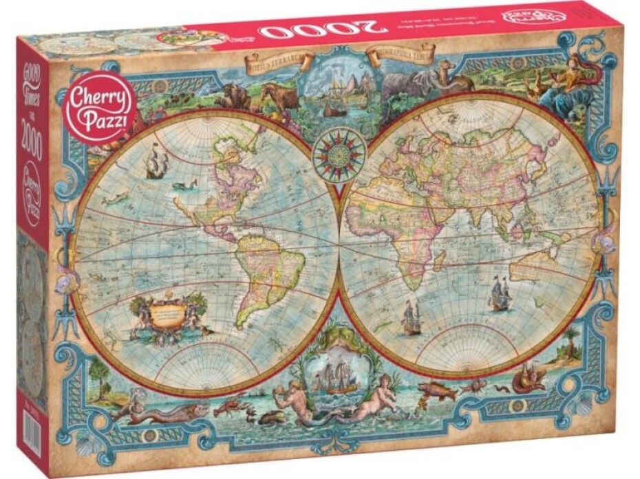 CherryPazzi Puzzle -  Mapa světa 2000 dílkú - main (0)