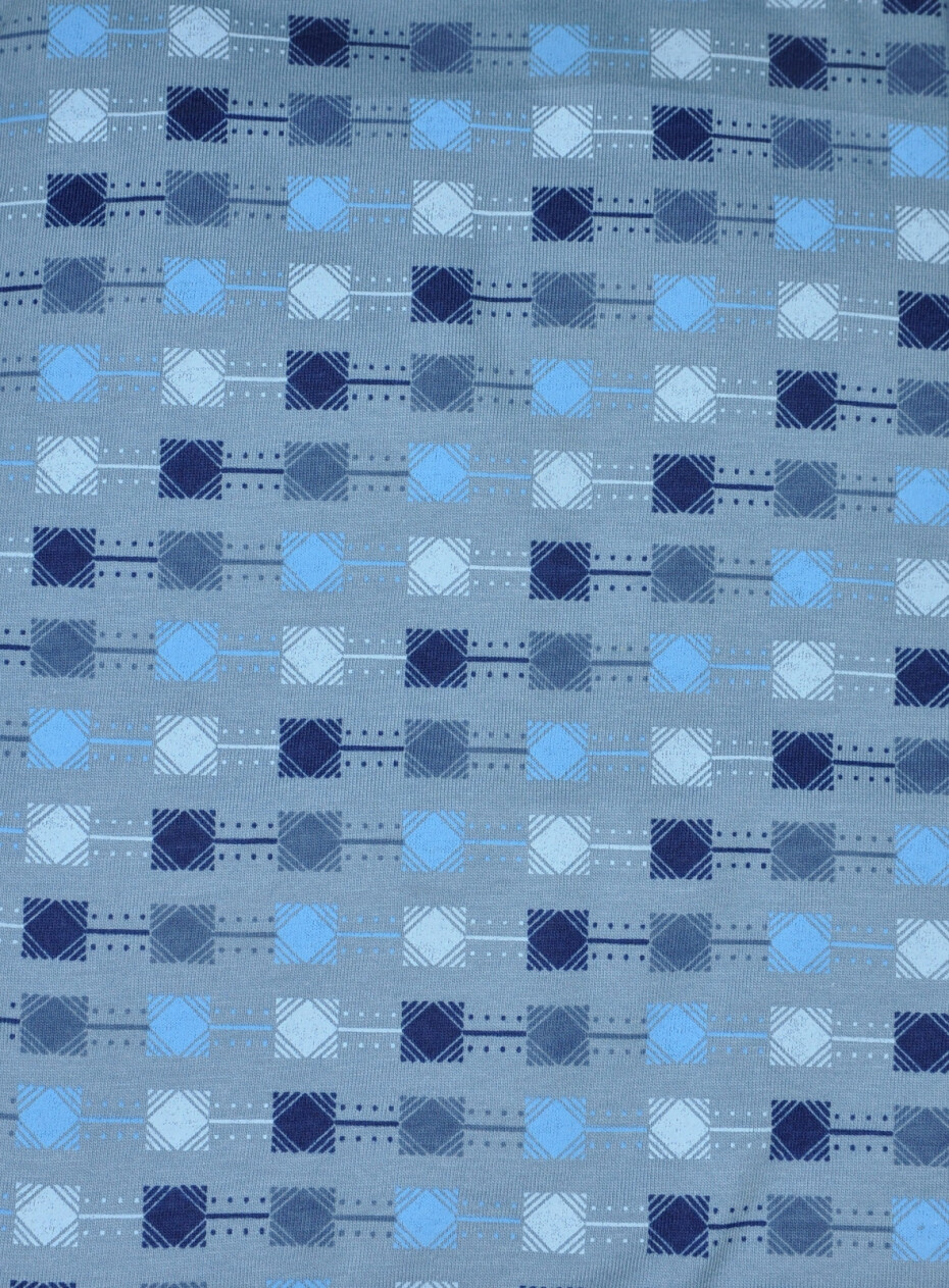 Pánské pyžamo Luna 793 M-2XL kr/r modrá M - main (4)