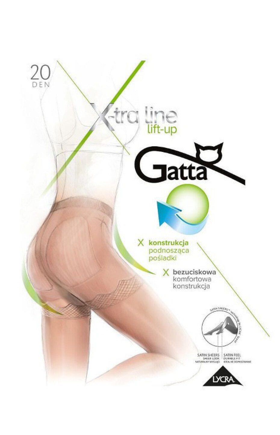 Dámské punčochové kalhoty Gatta Body Lift-up 20 den golden/odd.béžová 3-M - main (4)