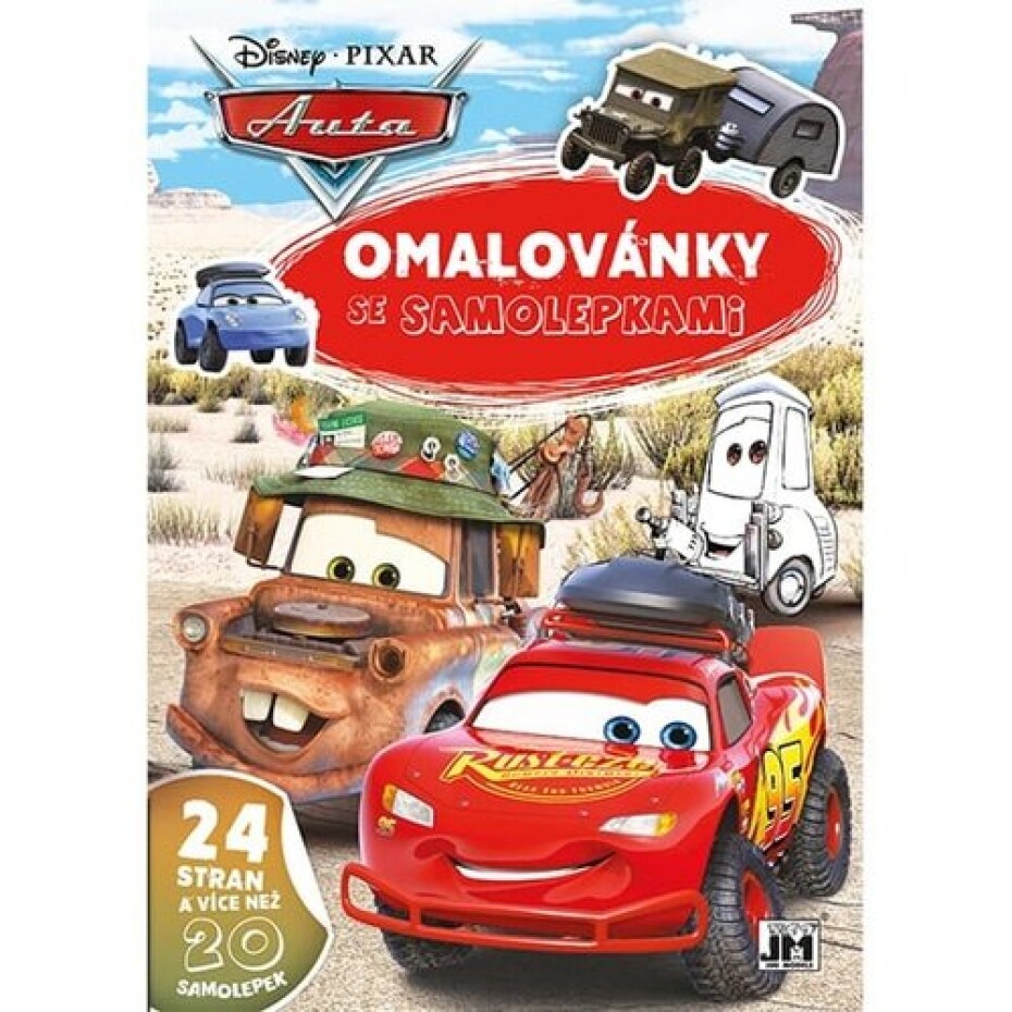 Auta - Omalovánky A4 se samolepkami - main (0)