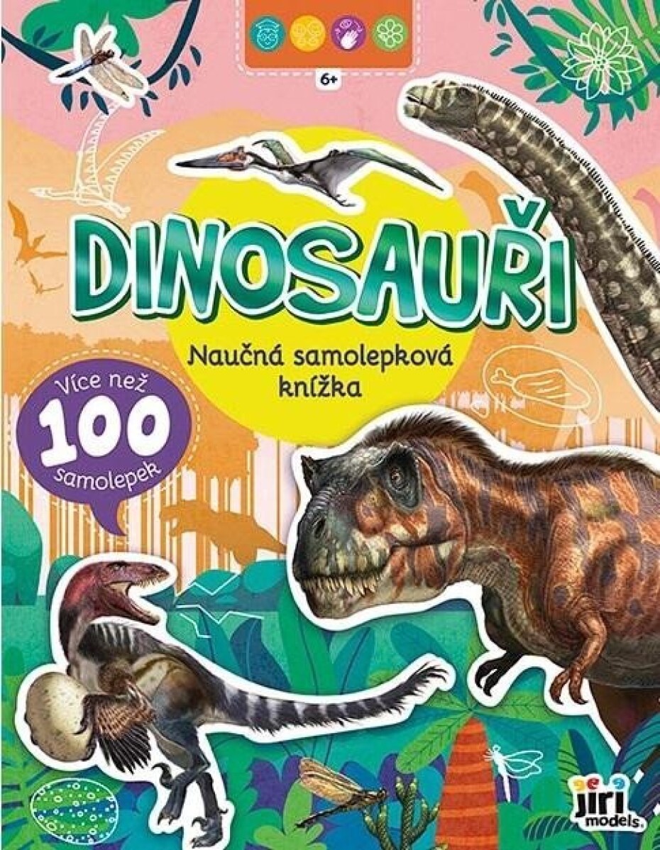 Naučná samolepková knížka Dinosauři - main (0)