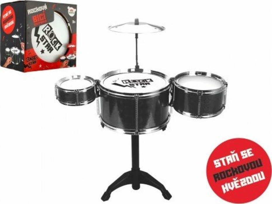 Bicí souprava ROCK STAR plast s příslušenstvím v krabici 23x22x17cm - main (0)
