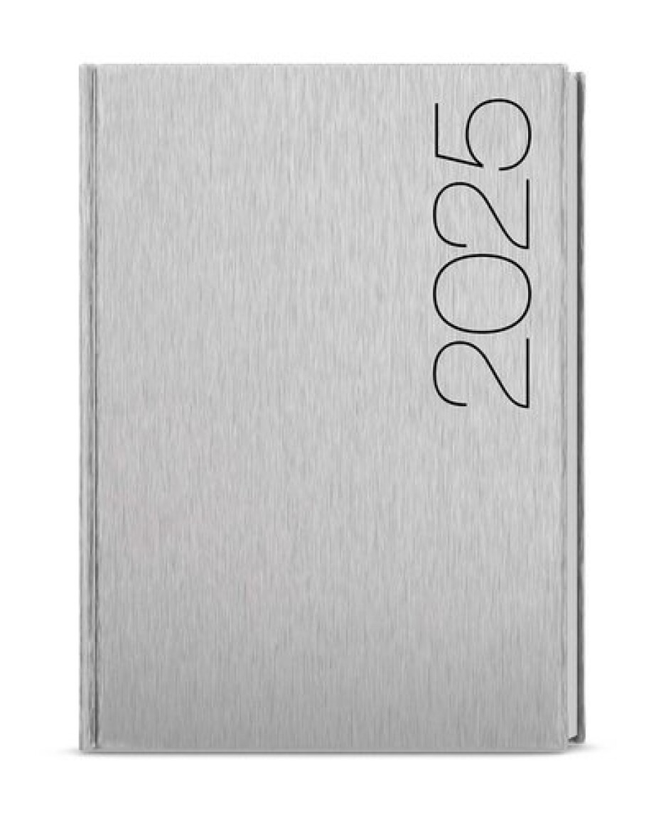 Týdenní diář 2025 Oskar ForMen A5 Silver - main (0)