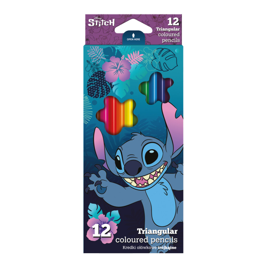 Colorino pastelky trojhranné Stitch, 12 barev - main (0)