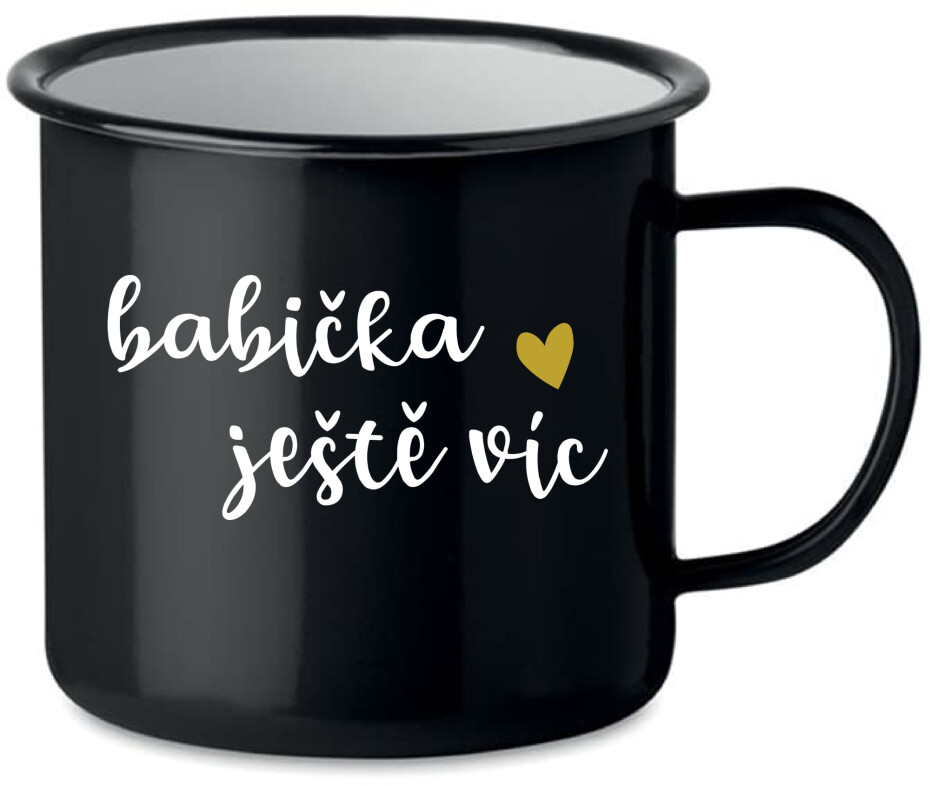 BABIČKA JEŠTĚ VÍC - černý plecháček 350 ml - main (0)