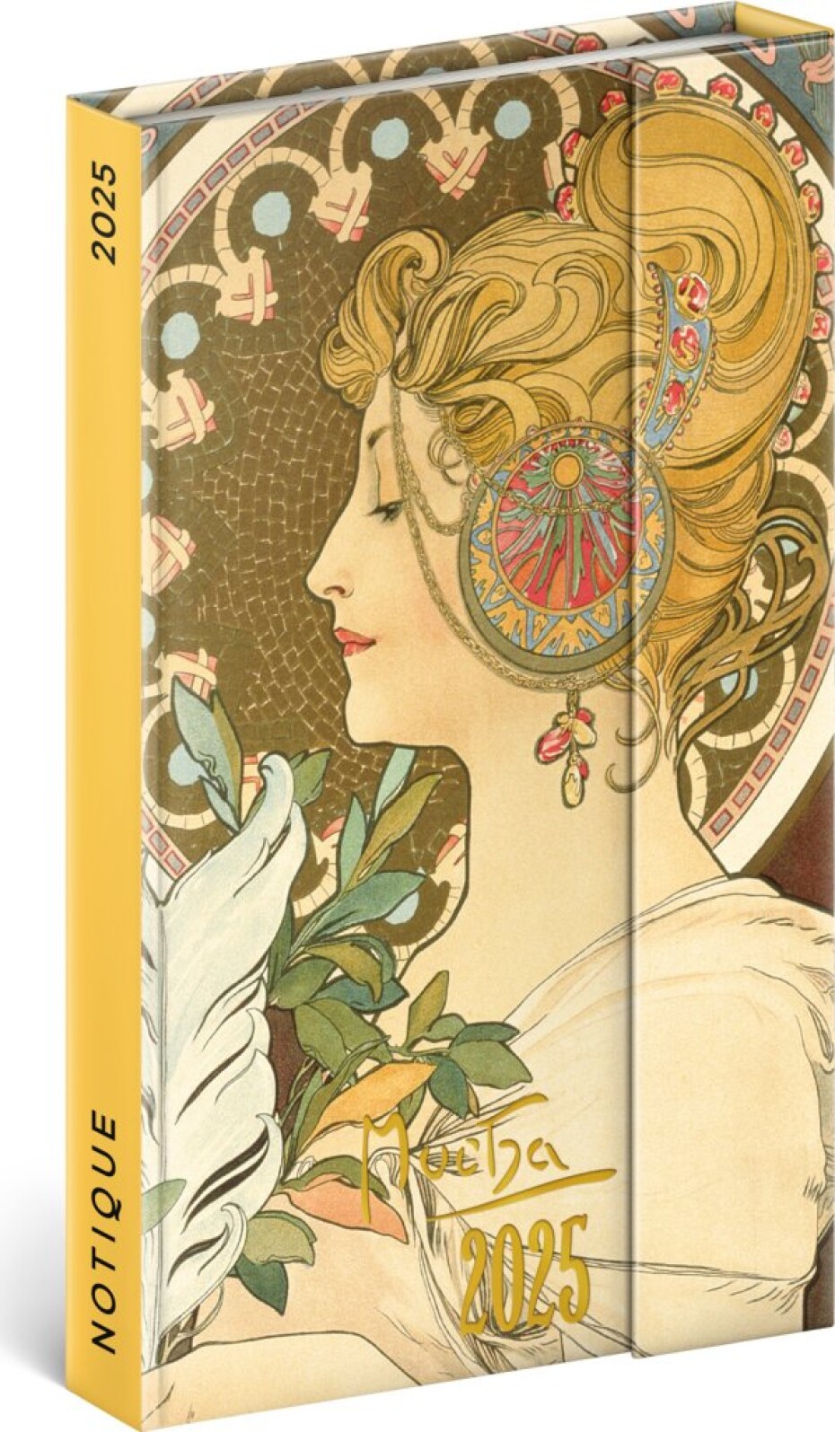 Diář 2025: Alfons Mucha - týdenní, magnetický, 13 × 21 cm - main (0)