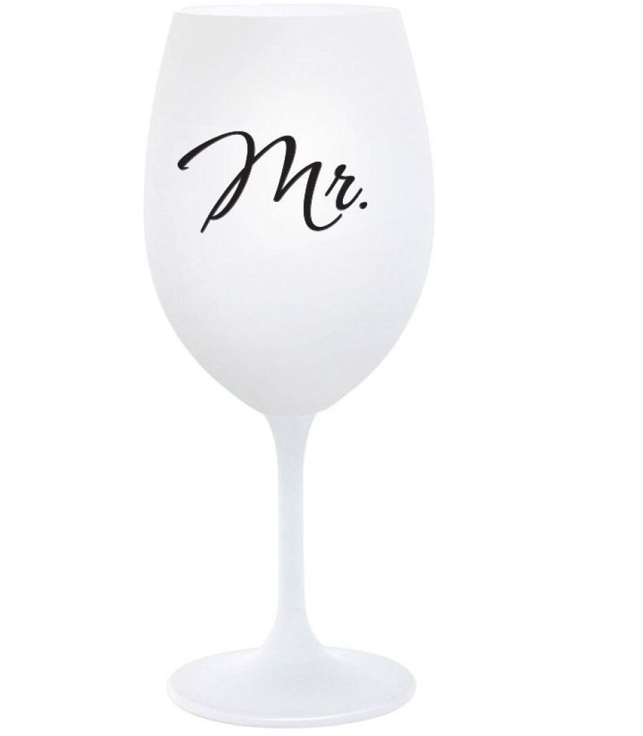 MR. - bílá  sklenice na víno 350 ml - main (0)