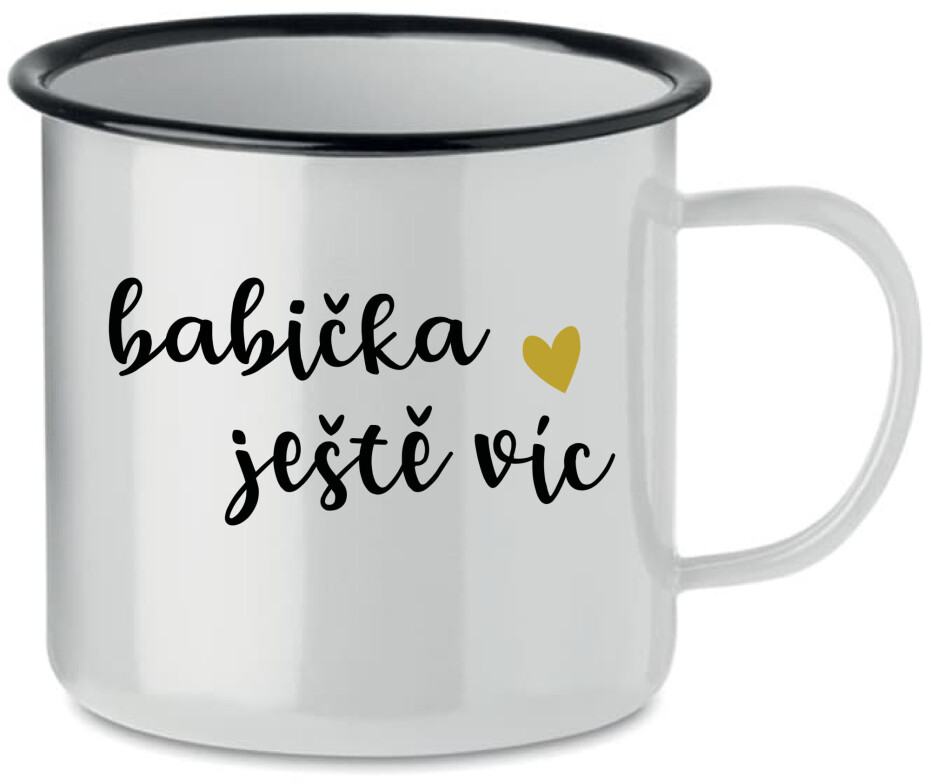 BABIČKA JEŠTĚ VÍC - bílý plecháček 350 ml - main (0)