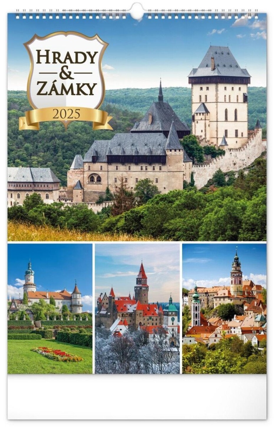 Kalendář 2025 nástěnný: Hrady a zámky, 33 × 46 cm - main (0)