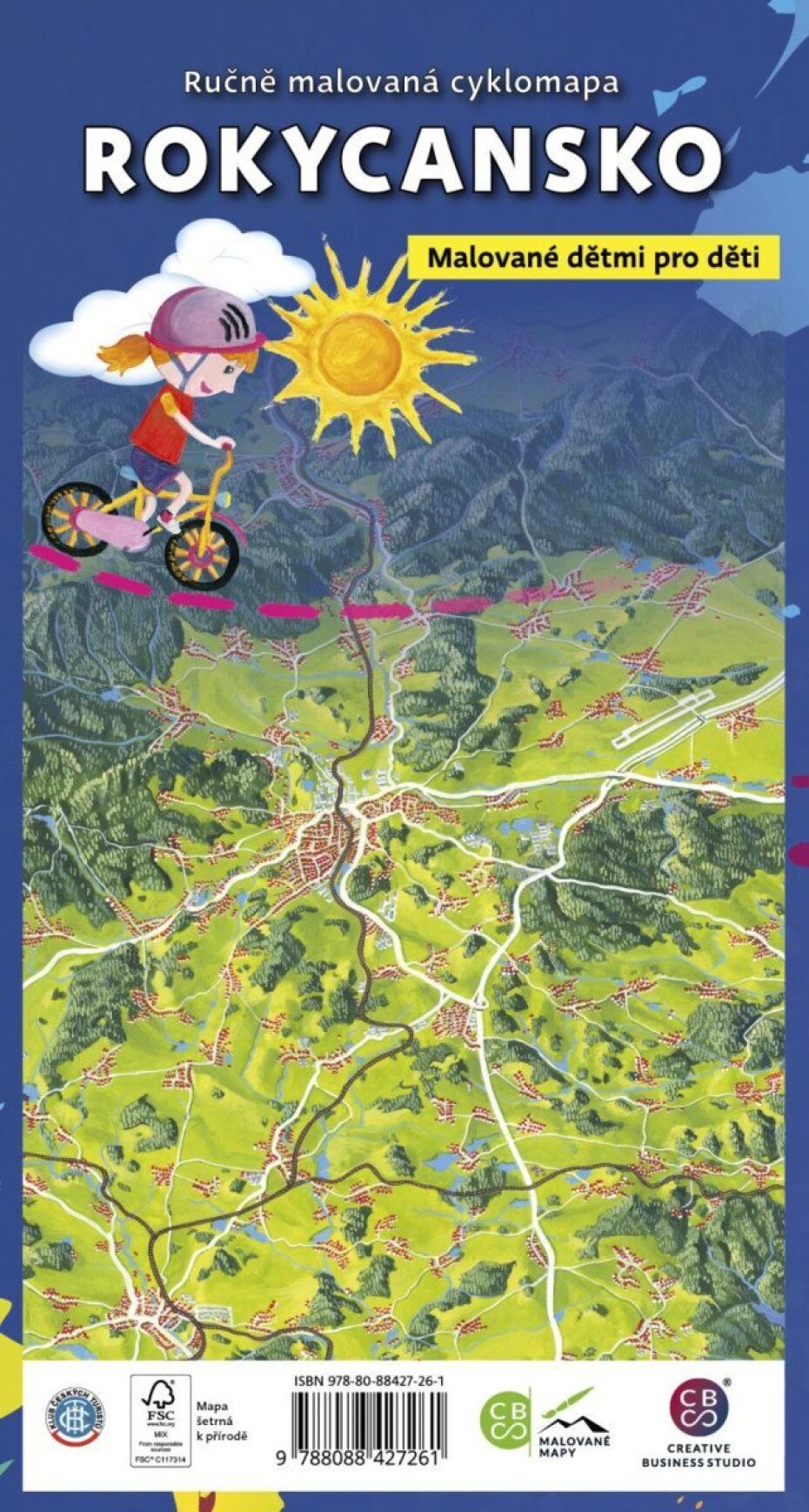 Rokycansko dětem - Ručně malovaná cyklomapa - main (0)
