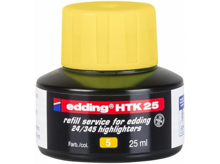 Edding Inkoust do zvýrazňovačů HTK 25 - žlutý - main (0)