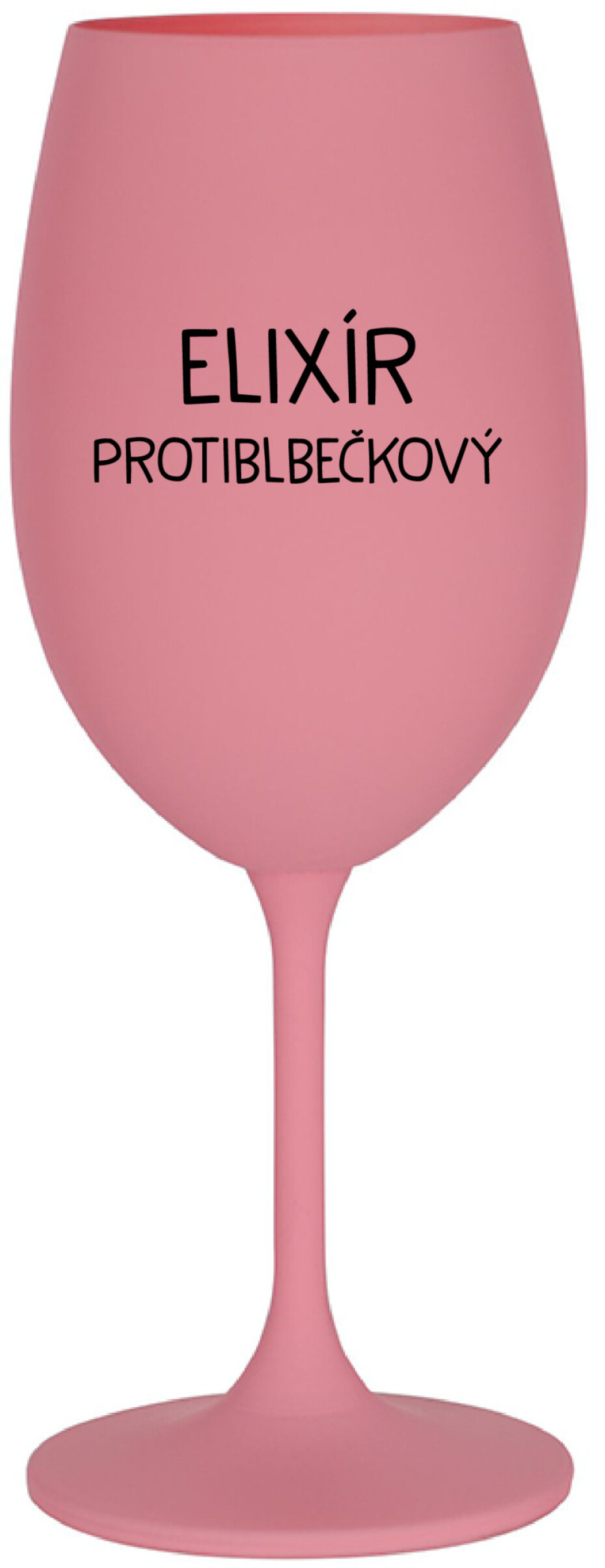 ELIXÍR PROTIBLBEČKOVÝ - růžová sklenice na víno 350 ml - main (0)