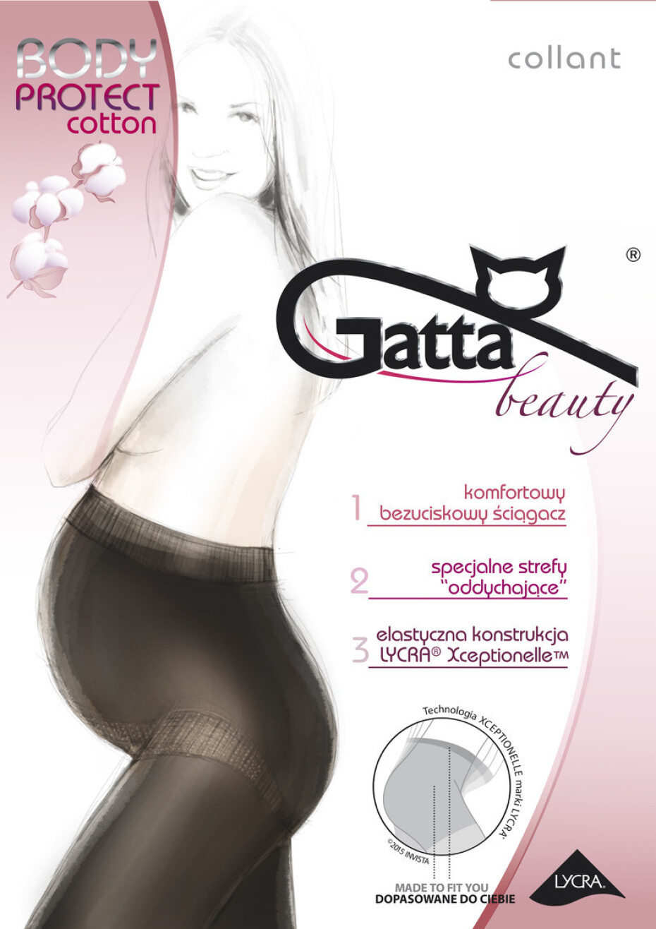 Hladké bavlněné dámské punčochové kalhoty PROTECT COTTON  nero 5-XL - main (0)