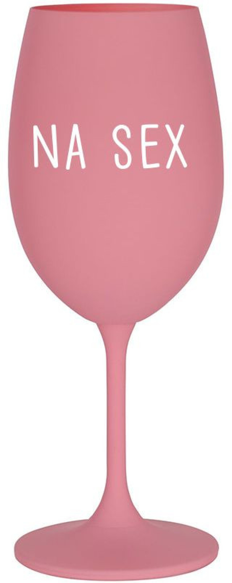 NA SEX - růžová sklenice na víno 350 ml - main (0)