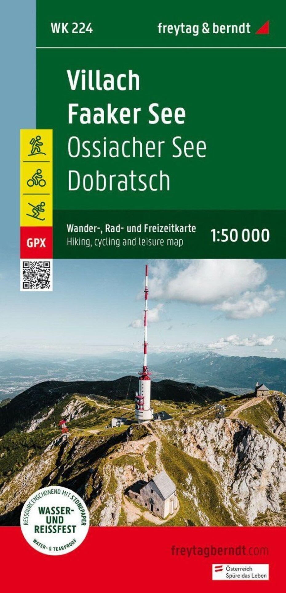 Villach-Faaker See 1:50 000 / turistická a cykloturistická mapa - main (0)